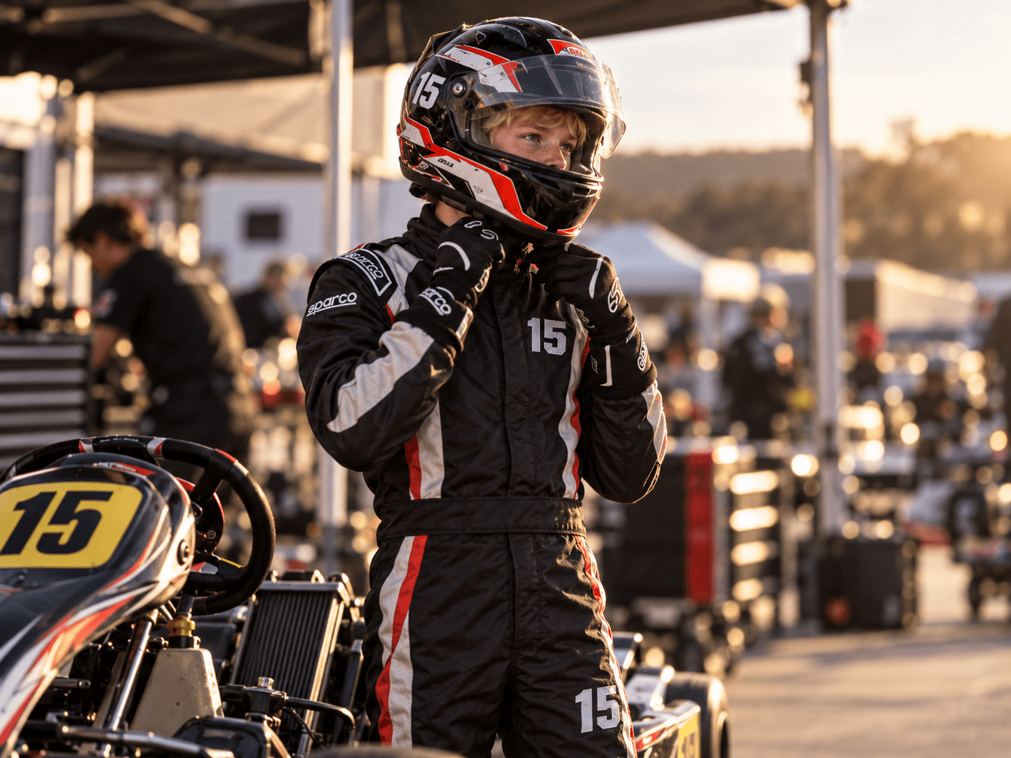 Oscar, pilote de karting
